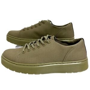 Dr. Martens Dante Canvas Shoes "Muted Olive Green" Mens 9 | NEW